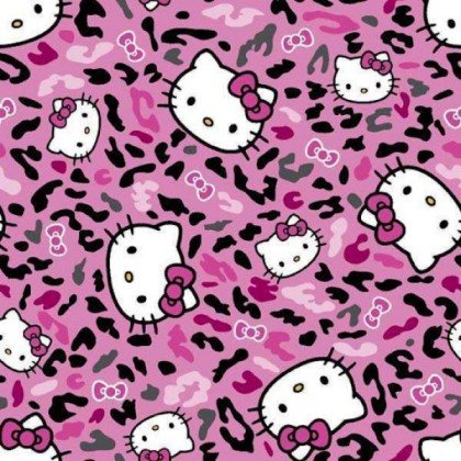 Hello kitty y2k cheetah print pattern Roblox decal