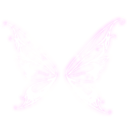 Glowing Emissive Fantasy Butterfly Pink Wings