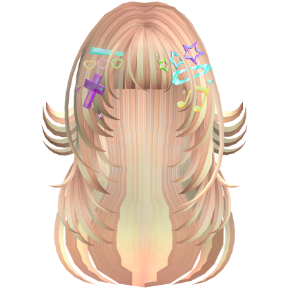 Fun Colorful Hair Clips in Blonde