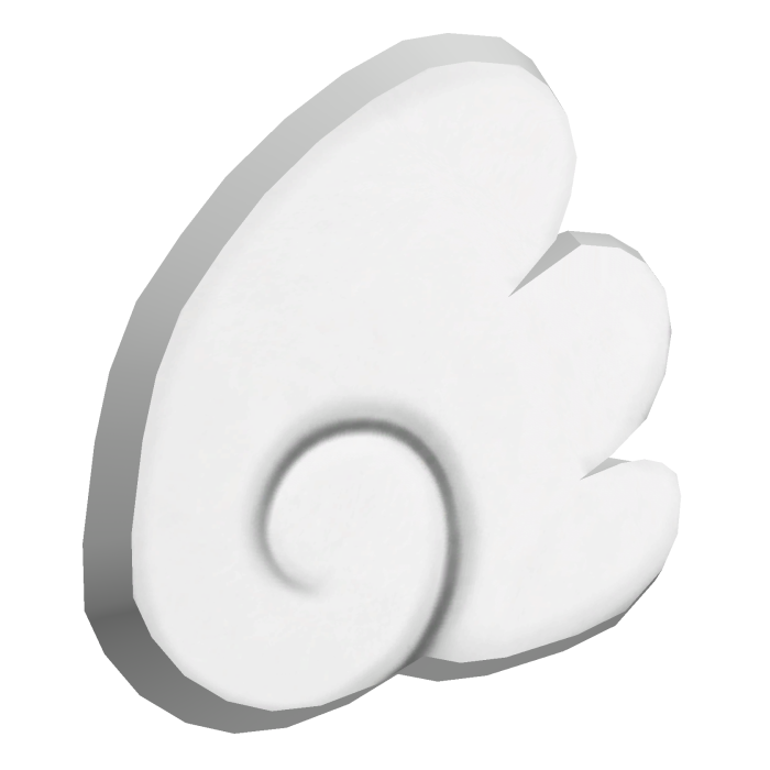 ♡ White Cute Small Angel Wing Side Clip