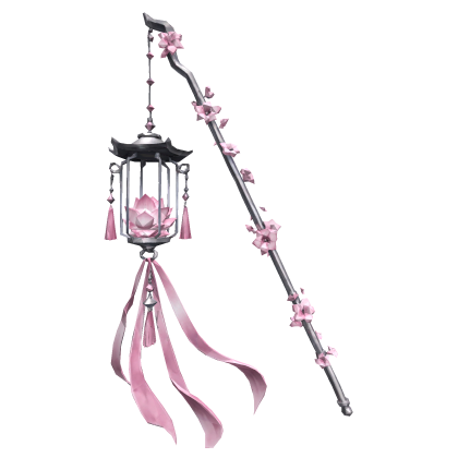 Baby Pink Ethereal Maximalist Lotus Flower Lantern