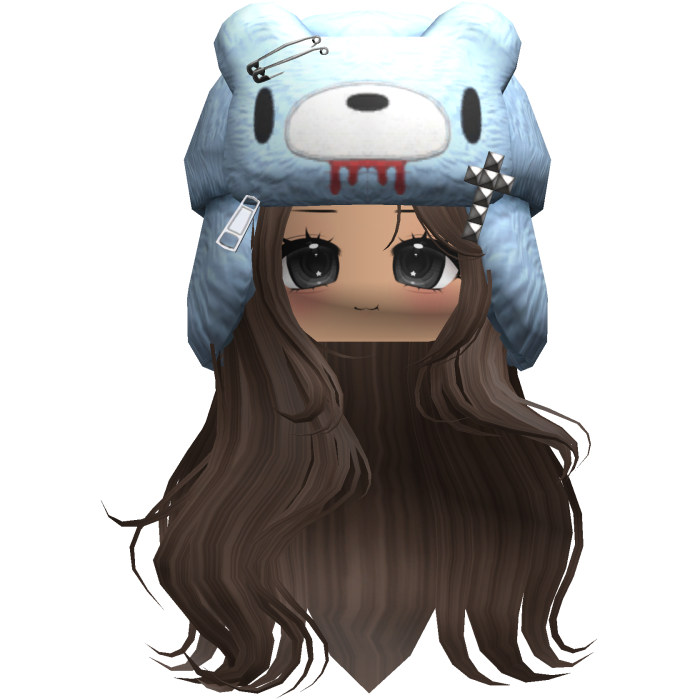 Fuzzy Bear Ushanka Flowy Long Hair (Brown)