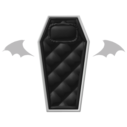 Bat Goth Vampire Doll Coffin Bed - White Black Roblox item