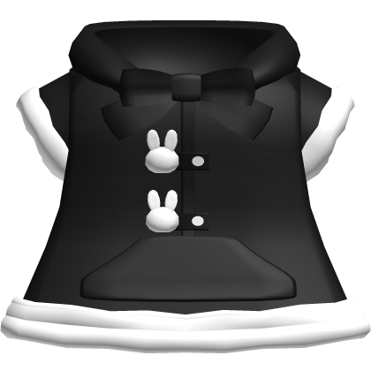 Winter Bunny Coat - Black