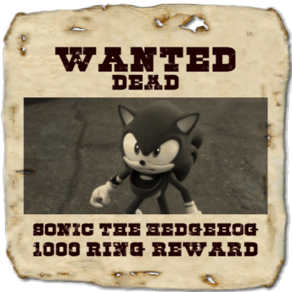 Sonic Wanted (Sonic Boom) Roblox decal
