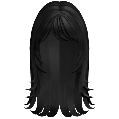 Cute Side Swept Layered Hair (Black)