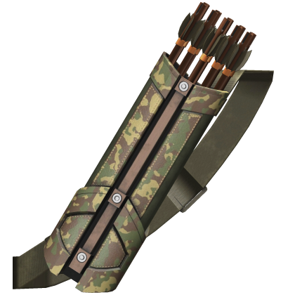 Green Camo Tactical Quiver with Shoulder Strap