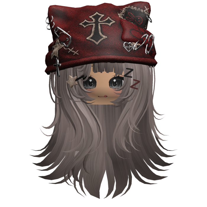 Ash Cross Beret Emo Girl Hair