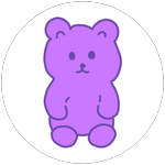 Finish Grape gummy bear :D