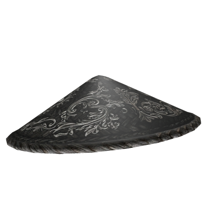Silver Ornate Tilted Samurai Straw Hat Roblox item