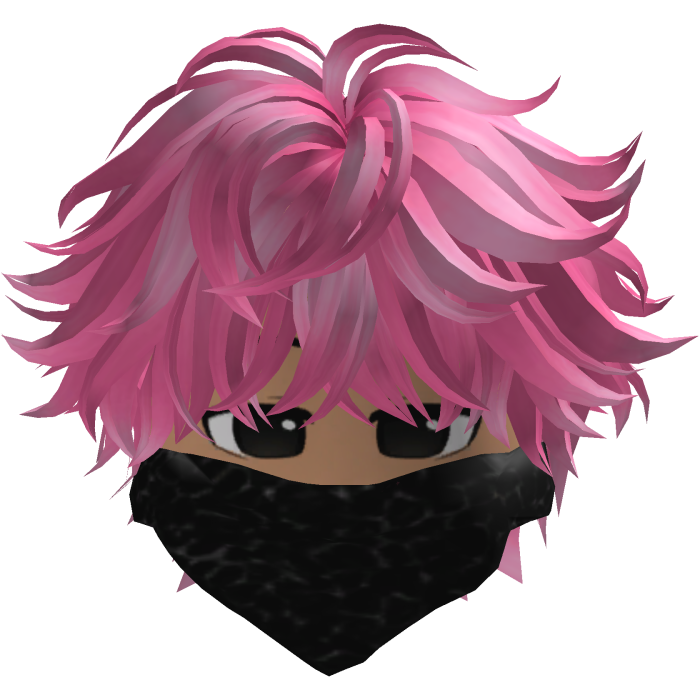 Anime Cute Hair with Y2K Mask (Pink)  