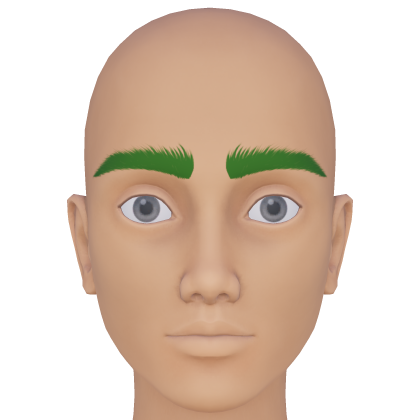 Thick Manly Green Eyebrows