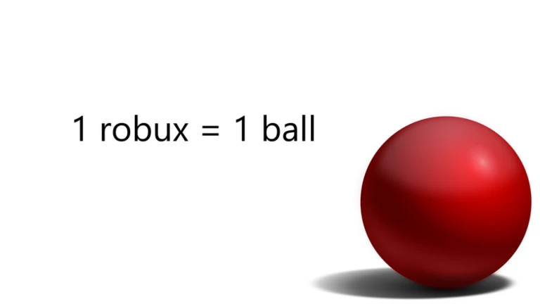 로벅스 1개 = 공 1개 - Roblox