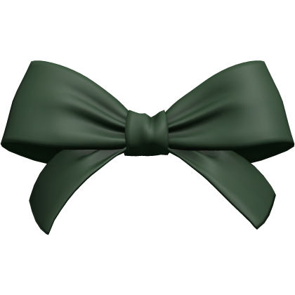Dark Green Coquette Oversized Hair Bow