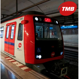Un tren del Metro Bcn