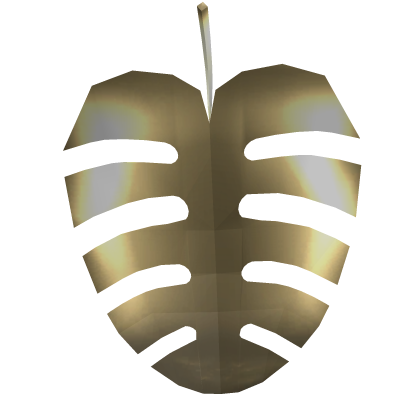 Gold Monstera Leaf Nose