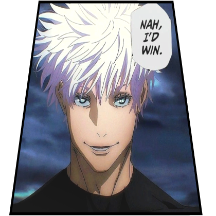 Gojo's "Nah I'd Win." Cape Roblox item