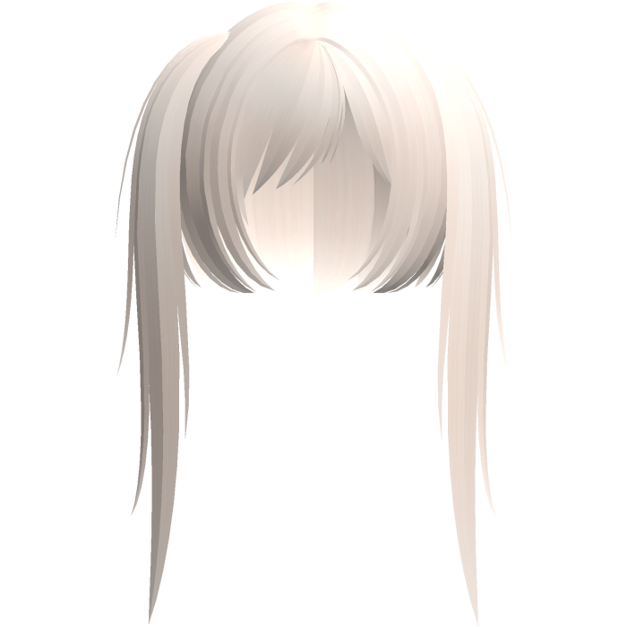 cute moe emo scene pigtails beige