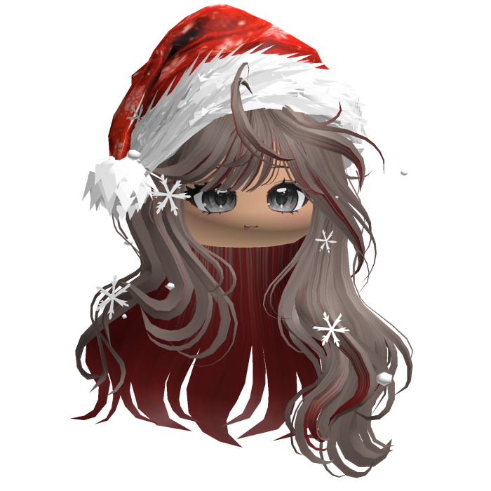 Christmas Waves w/Santa Hat (Milktea&Red)