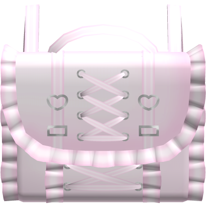 kawaii ruffled pink letter backpack 3.0 Roblox item