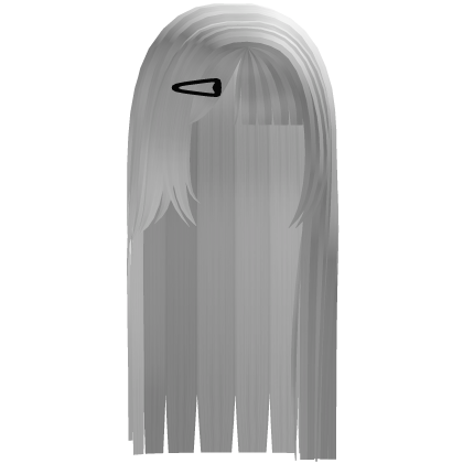 ୨୧ cutecore anime long straight hair - white