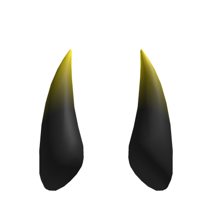 Long Spike Horns - Gradient Yellow