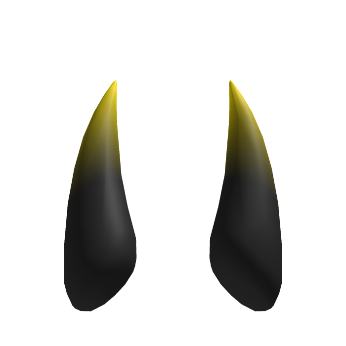 Long Spike Horns - Gradient Yellow
