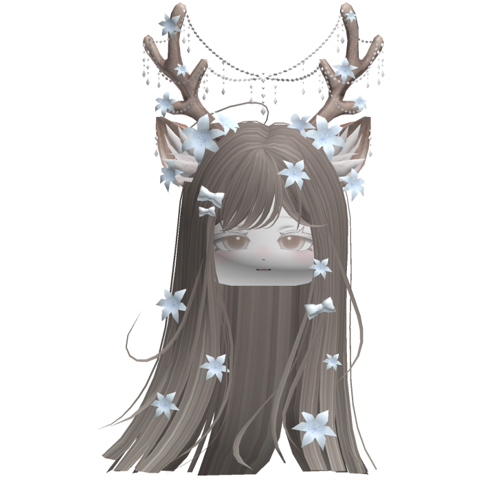 Ethereal Christmas Fairy Fawn Hair w/ Antlers