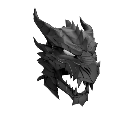 Dark grey dragon warrior helmet