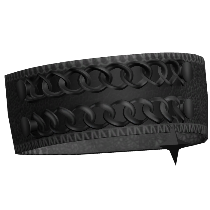 3.0 Black Y2K Emo Arm Band Bracelet w Chain Star 