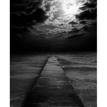 Shady Grey Ocean