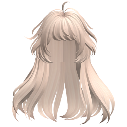 Long Straight Anime Girl Hair (Beige) Roblox item