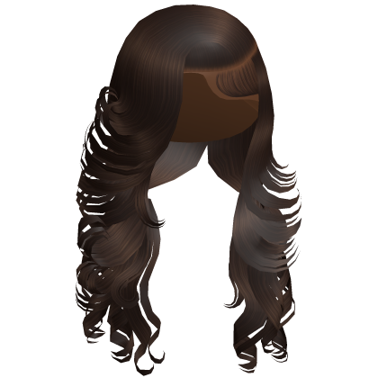 Curly Layered Side Part in Brown Roblox item