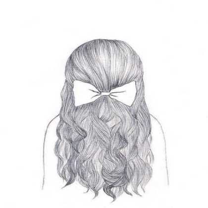 black and white drawing girl Roblox decal