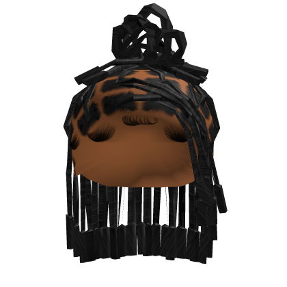 ⚜️• Half Up Barrel Locs (Black)