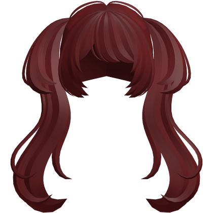 🐾 wispy anime moe cute big pigtails red