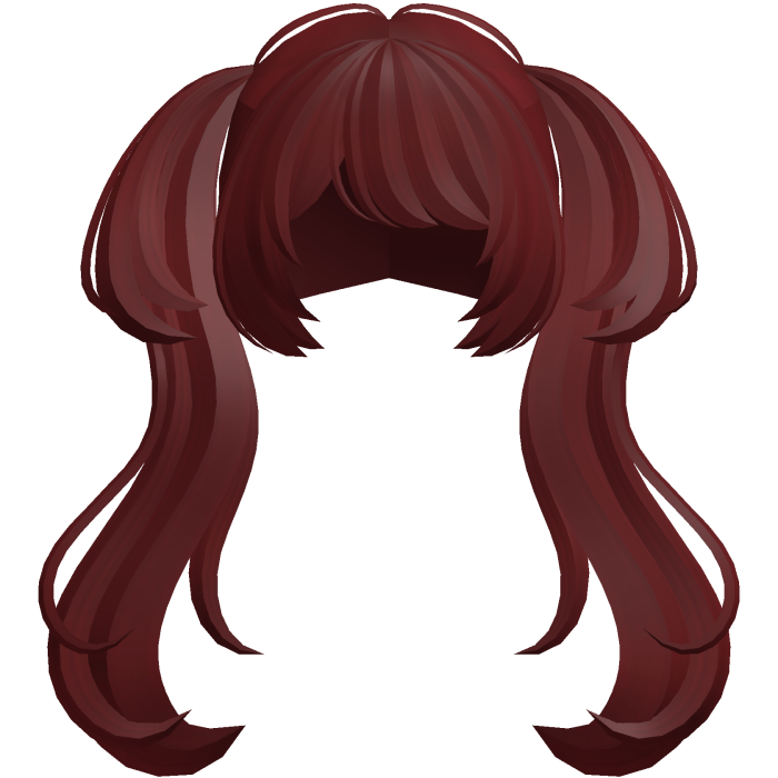 🐾 wispy anime moe cute big pigtails red