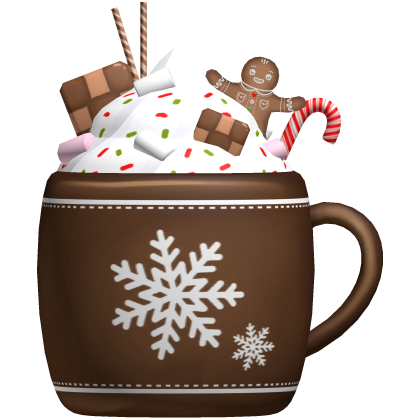 Cute Christmas Gingerbread Latte in Dark Brown