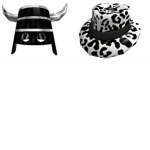 Black Iron Bucket & Snow leopard Fedora Fans