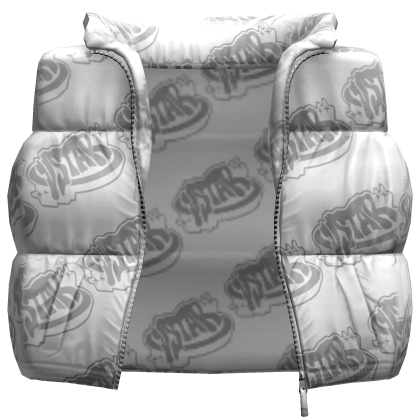 vstar* All over Puffer Vest V2 White  Roblox item