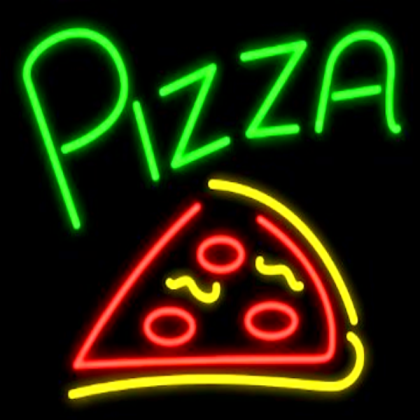 Neon Pizza Sign Roblox decal