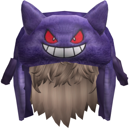 Purple Monster Ushanka w/ Hair