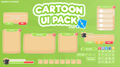 Full Game Cartoon UI! preview 1