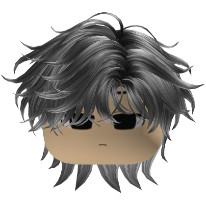 Garoto Y2k Fofo Hair Bagunçado Cinza Roblox item