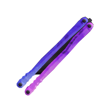 Sapphire & Amethyst Sparkle Balisong