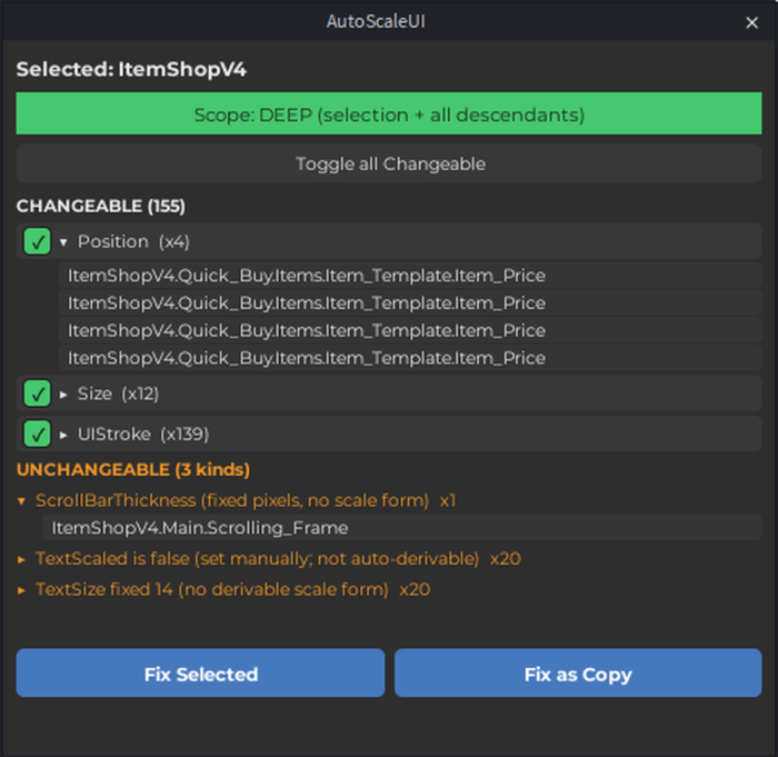 Auto Scale UI preview 1