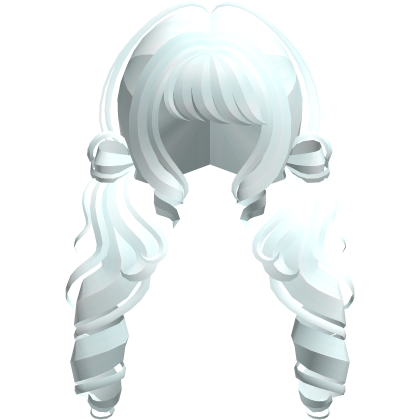 ╰♡ cutecore dolly moe curly pigtails pastel blue Roblox item