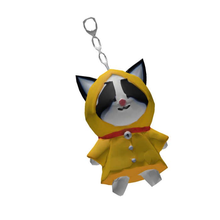 Raincoat Cat Keychain