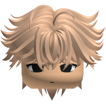 Fluffy Emo Cute Blonde Anime Hair Y2k Roblox item