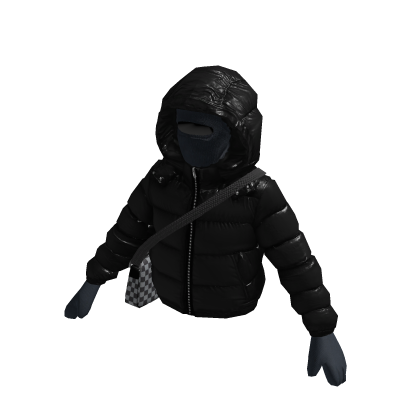 Gangster Outfit Jacket with Skimask and Bag
